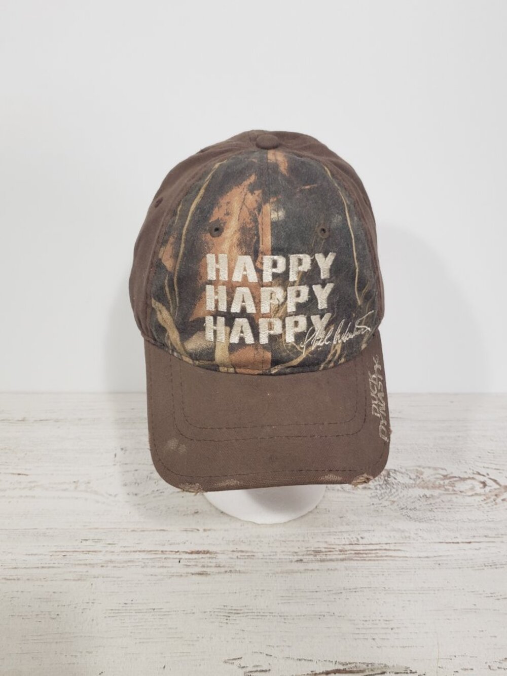 Duck Dynasty Camo Hat Happy Happy Happy NWT Phil Robertson
